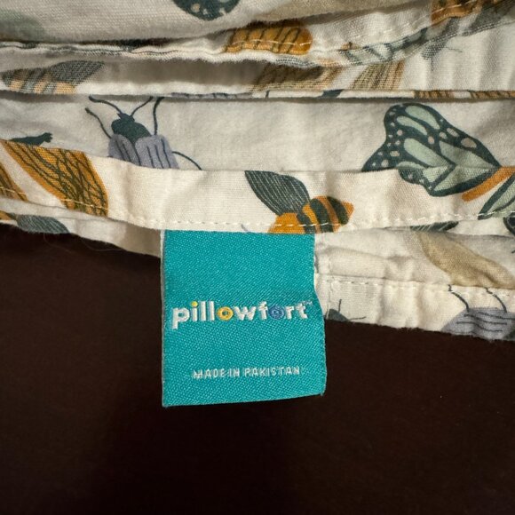 Pillowfort Insect Print 100% cotton Kids Full Size Sheet Set - Picture 5 of 9